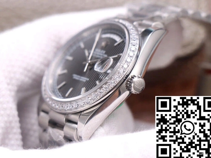 White Dial Day-Date Grey M228349RBR-0008 Factory Gold Rolex EW 0509
